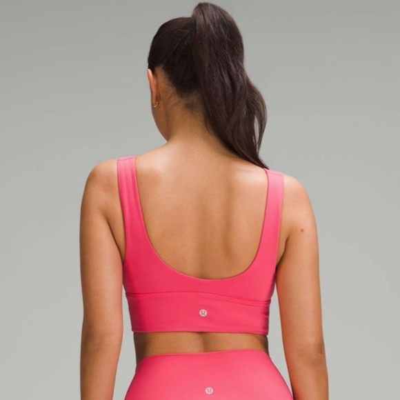 Lululemon Align V-Neck Bra A/B Cup Glazed Pink Size 8 NWT - Picture 3 of 10